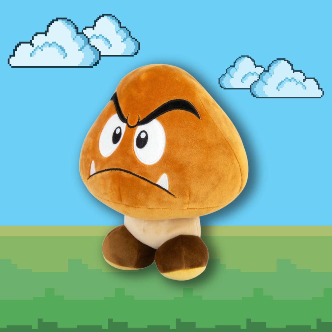 Super Mario Brothers Mocchi Mocchi Goomba Plush video game merch