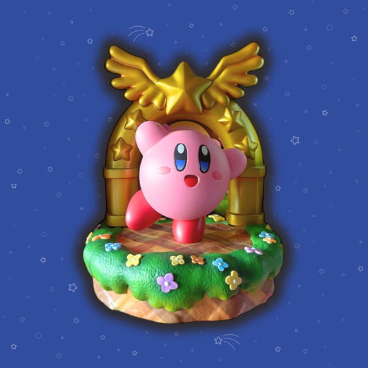 Kirby and the Goal Door Statue kawaii gamer