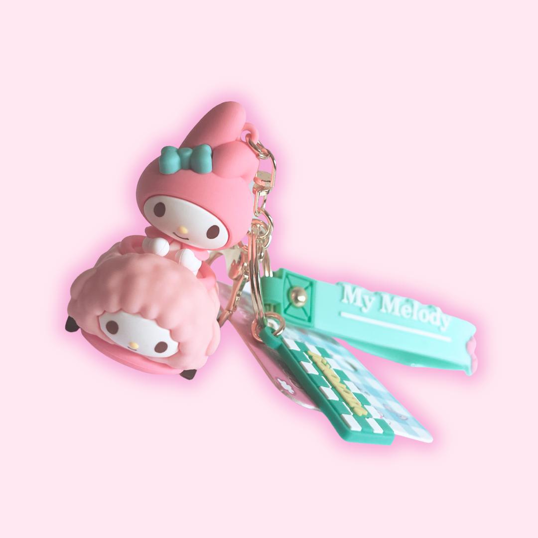 My Melody Bumper Cars Keychain- kawaii shop