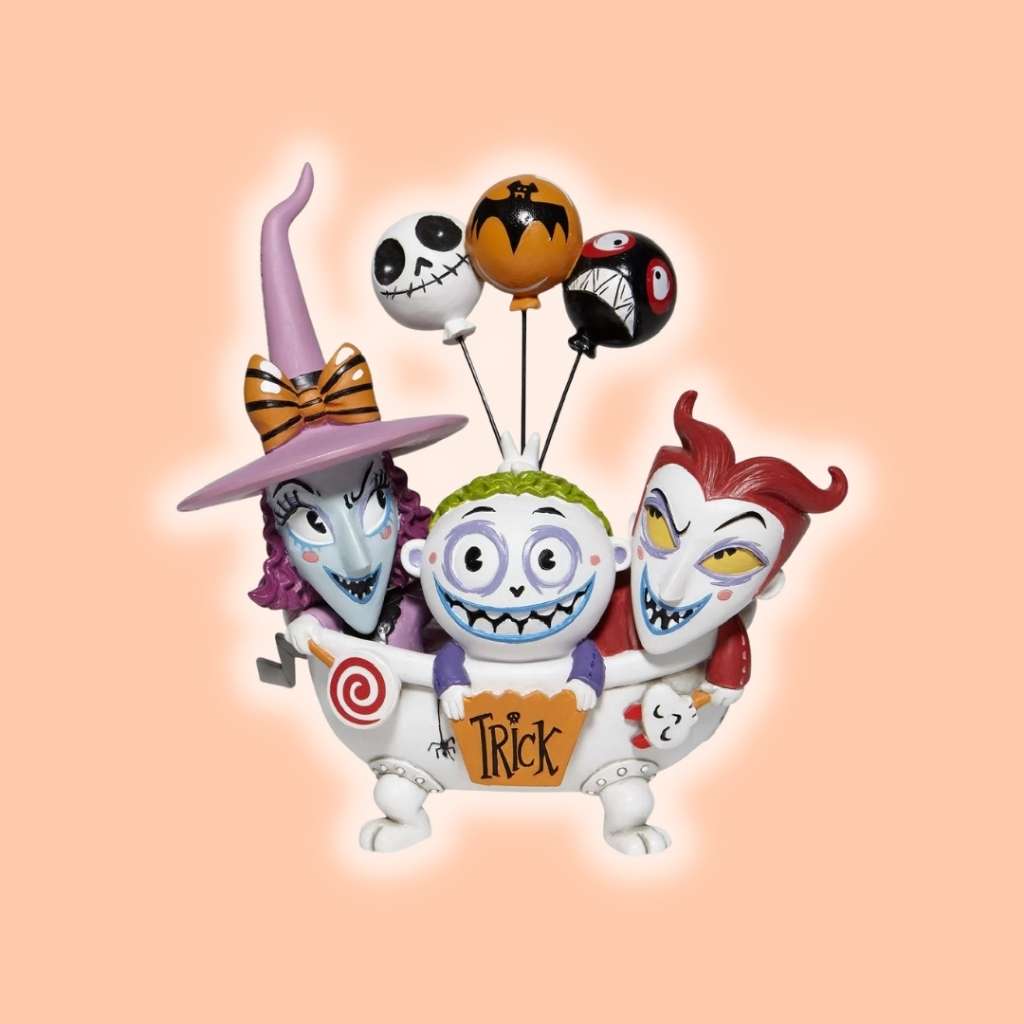 Nightmare Before Christmas Lock Shock and Barrel Statue halloween stuff cute kawaii shop