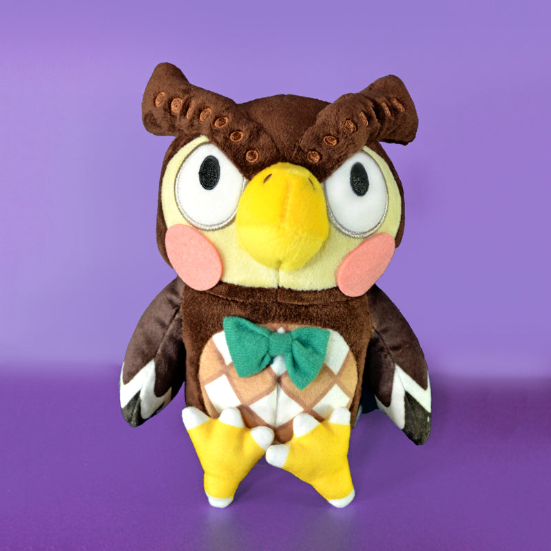 Kawaii Animal Crossing Blathers Plush gamer room decor
