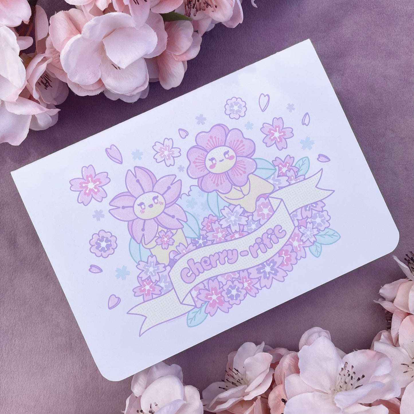Cherry-rific Greeting Card - Kawaii Monsta