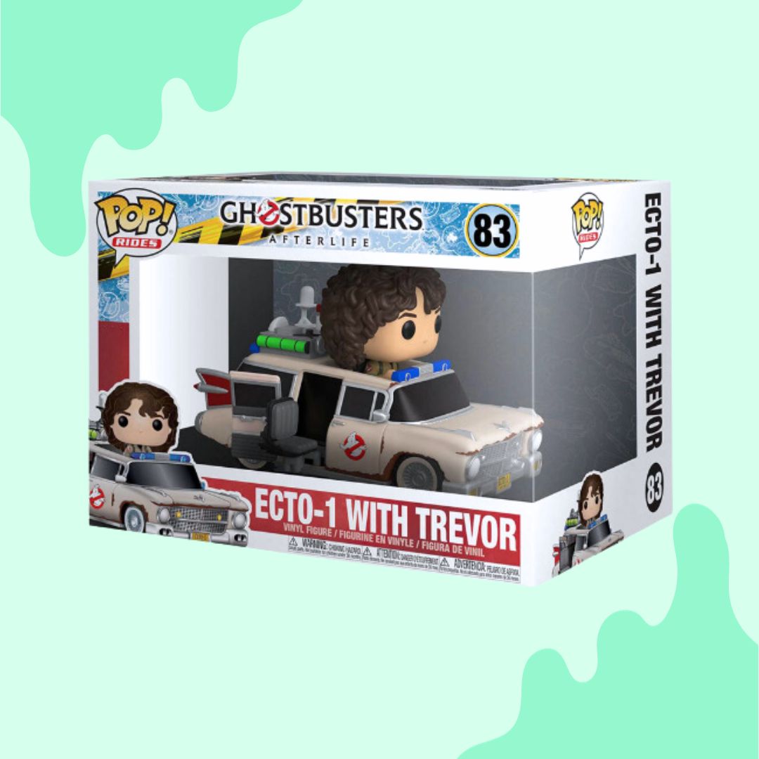 Ghostbusters Afterlife Ecto 1 with Trevor Super Deluxe Funko Pop Kawaii Monsta