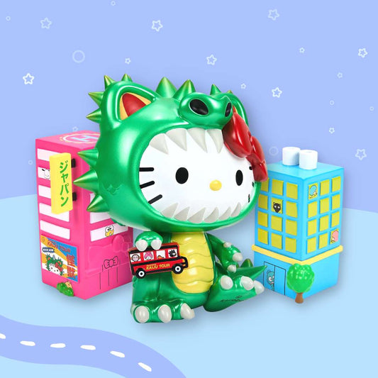 Metallic Green Hello Kitty Kaiju Figure anime shop cute stuff kawaii shop otaku japan Kawaii Monsta