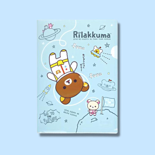 Kawaii Rilakkuma in Space File Folder kawaii cute shop